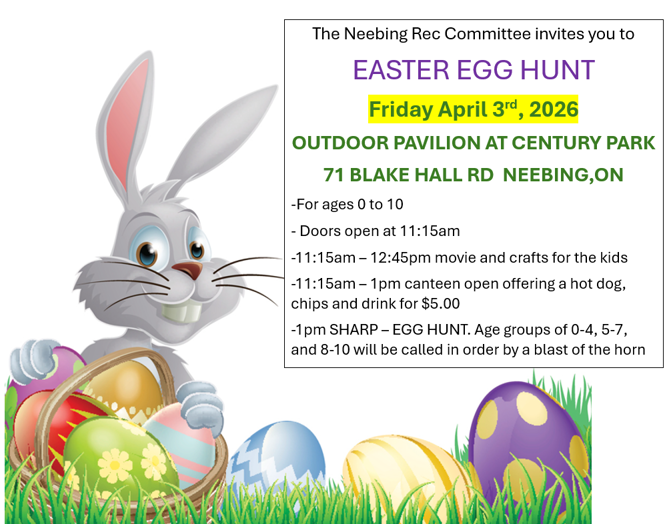 Easter bunny with eggs